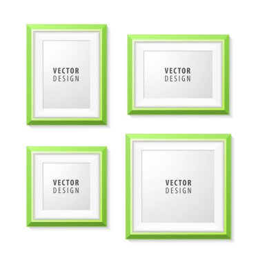 Arkaplanda, Arkaplan Tasarımları İçin Gerçekçi Asgari İzole Çerçeveler. İzole Vektör Elementleri