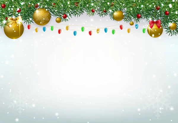 Alta Calidad Feliz Navidad Feliz Año Nuevo Fondo Con Caída — Vector de stock