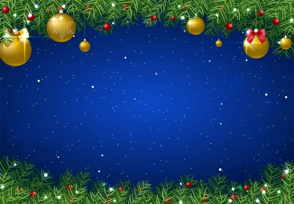 Alta Calidad Feliz Navidad Feliz Año Nuevo Fondo Con Caída — Vector de stock