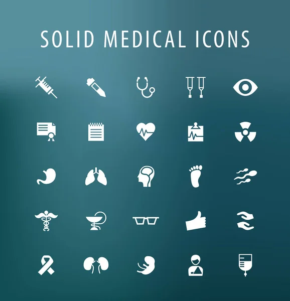 Set Iconos Médicos Universales Elementos Aislados — Archivo Imágenes Vectoriales