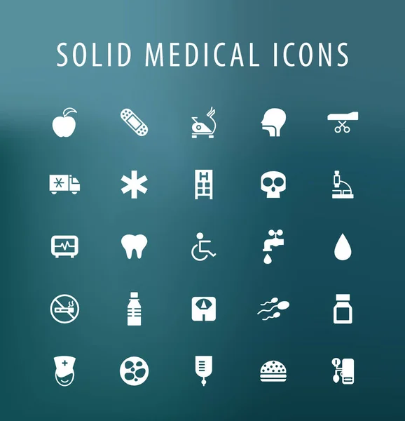 Set Iconos Médicos Universales Elementos Aislados — Archivo Imágenes Vectoriales