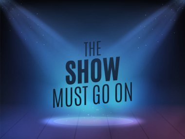 Gösteri devam etmeli. Tasarımınız için Yüksek Kaliteli Gerçekçi Spor Işığı. İzole Vektör Elementleri