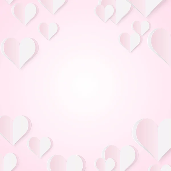 High Quality Paper Shape Heart Gradient Background Плакат Любви Вашему — стоковый вектор