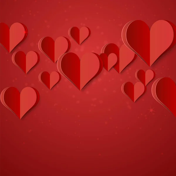 High Quality Paper Shape Heart Gradient Background Плакат Любви Вашему — стоковый вектор