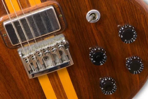 Rocková Elektrická Kytara Let Humbucker Pickups — Stock fotografie