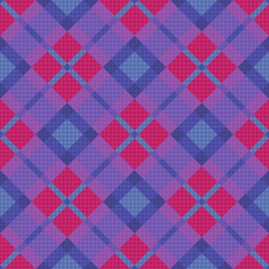 Mavi, pembe ve mor sorunsuz köşegen desen