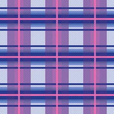 Mor, mavi ve pembe Dikişsiz kareli desen