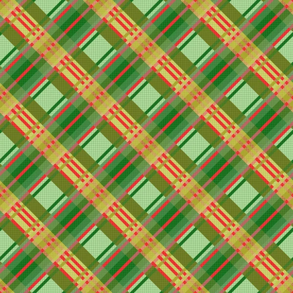 Sömlös diagonala mönster i grönt och rött — Stock vektor