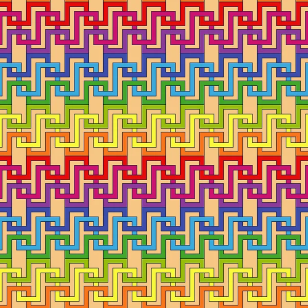 Multicolor prydnads seamless mönster — Stock vektor