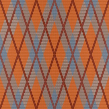 Dikişsiz rhombic desen gri ve turuncu 