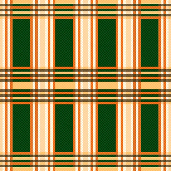 Patrón rectangular sin costuras en naranja y verde — Archivo Imágenes Vectoriales