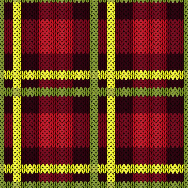 Patrón sin costuras en colores verde, amarillo y rojo — Archivo Imágenes Vectoriales