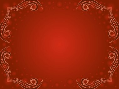 Turuncu ve kahverengi renkli daire ve gradyan dekoratif kart