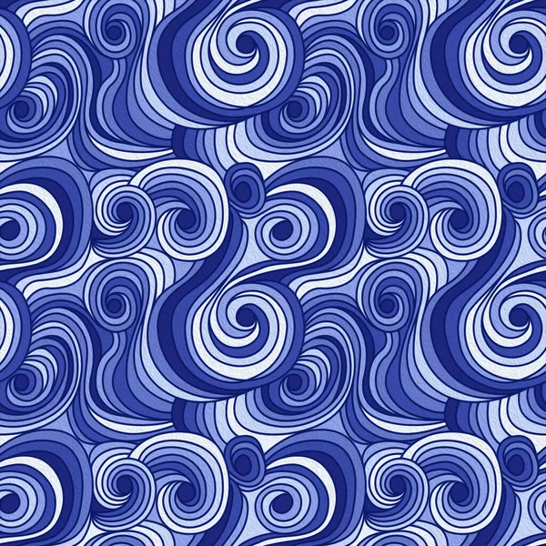 Seamless Pattern Abstract Rain Clouds Blue Hues Made Effect Oil — Zdjęcie stockowe