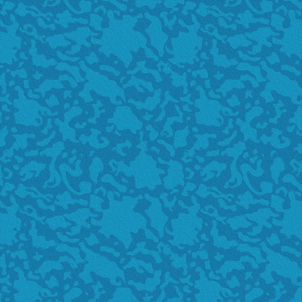 Pattern Randomly Chaotic Shapes Blue Hues Hand Drawing Illustration — Stock Photo, Image