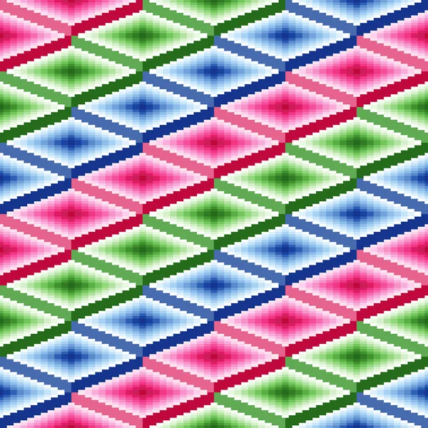 菱形の細部とのシームレスなパターン — ストックベクタ
