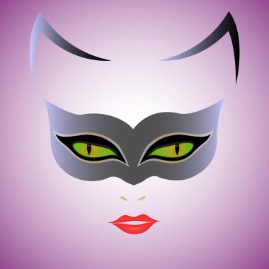 Download Black Cat Mask Woman Free Vector Eps Cdr Ai Svg Vector Illustration Graphic Art