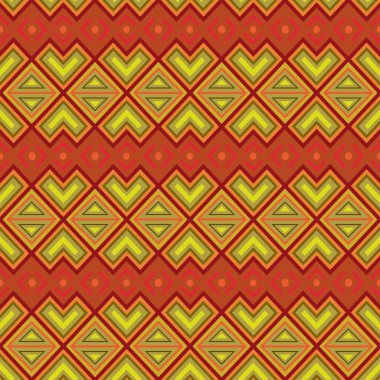 Sorunsuz etnik motif desen