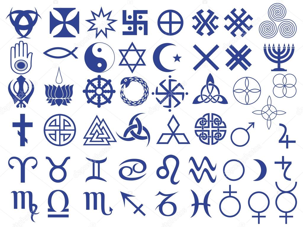 Different symbols created by mankind