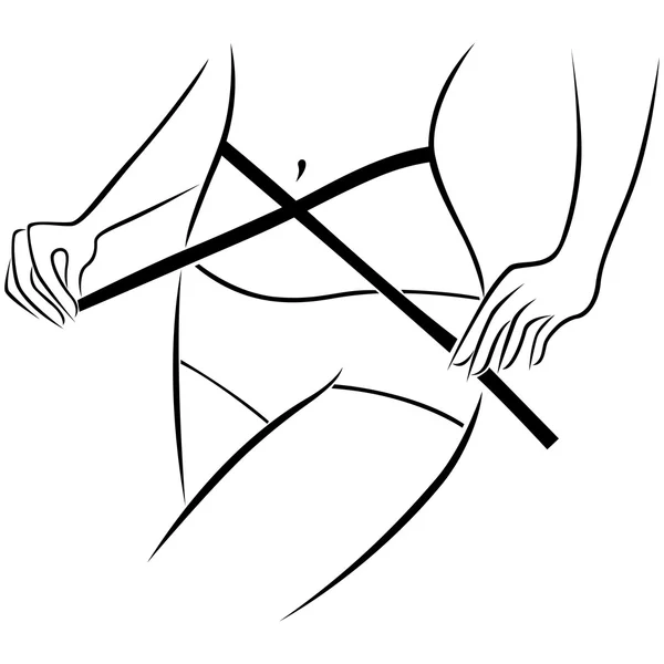 Kızın beline boyutu ölçer