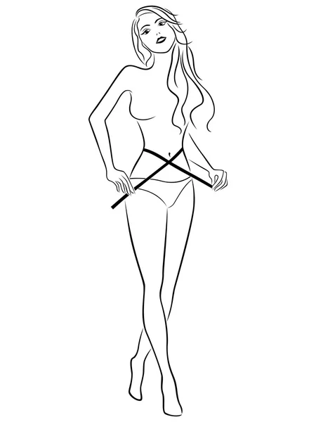 Kızın beline boyutu ölçer