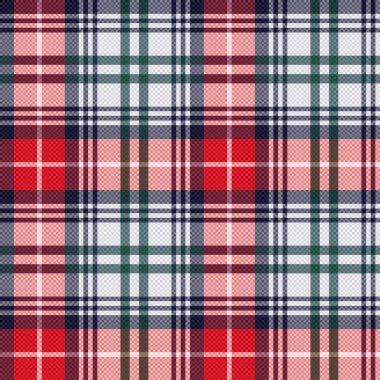 Tartan sorunsuz doku kırmızı ve hafif gri tonlar
