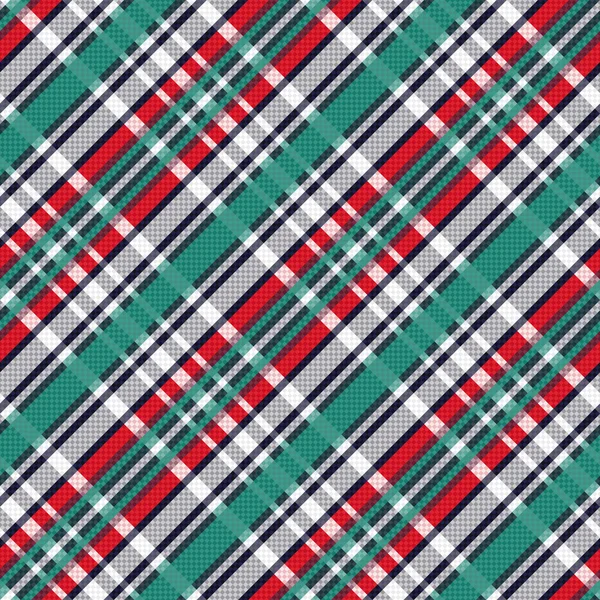 Diagonal tartan seamless texture — Stock Vector