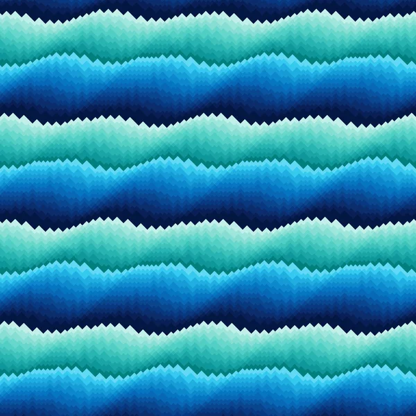 Abstract seamless blue and turquoise waves — 图库矢量图片