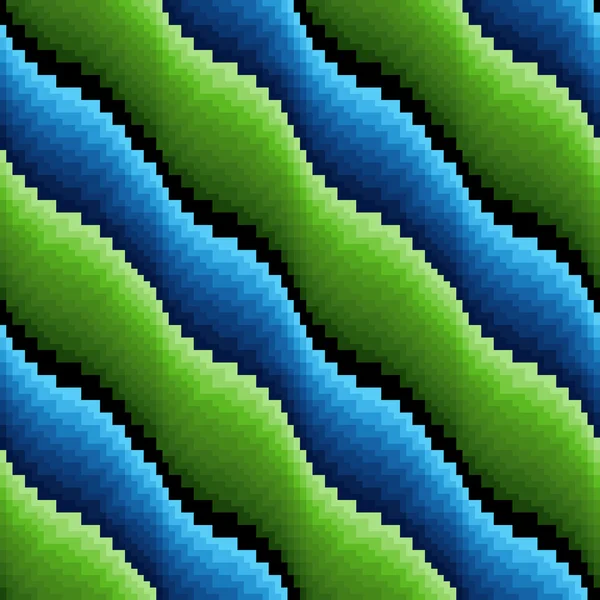 Abstract seamless wavy blue and green stripes — Διανυσματικό Αρχείο
