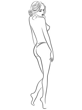 Soyut güzel kadın anahat