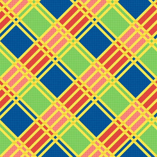 Patrón diagonal sin costura en colores variados — Vector de stock