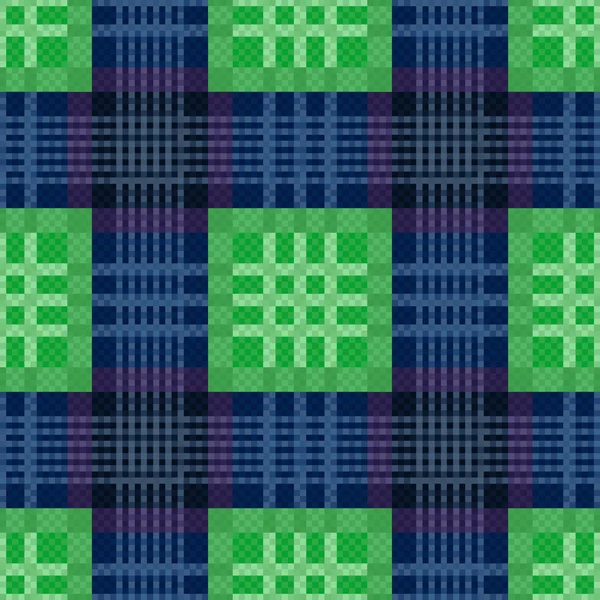 緑、青の長方形のシームレス パターン — ストックベクタ