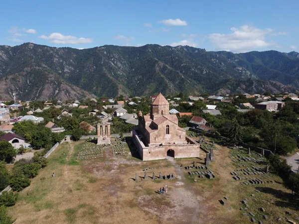 Pandangan Udara Pada Gereja Kristen Gyumri Armenia — Stok Foto