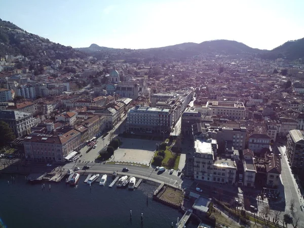 Venedik, İtalya 'daki tarihi limanın insansız hava aracı görüntüleri.
