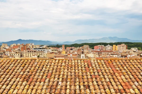 Telhados de Girona, Catalunha — Fotografia de Stock