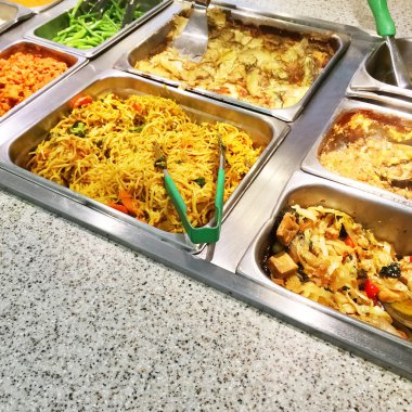 Vejetaryen yemek büfesiyle catering