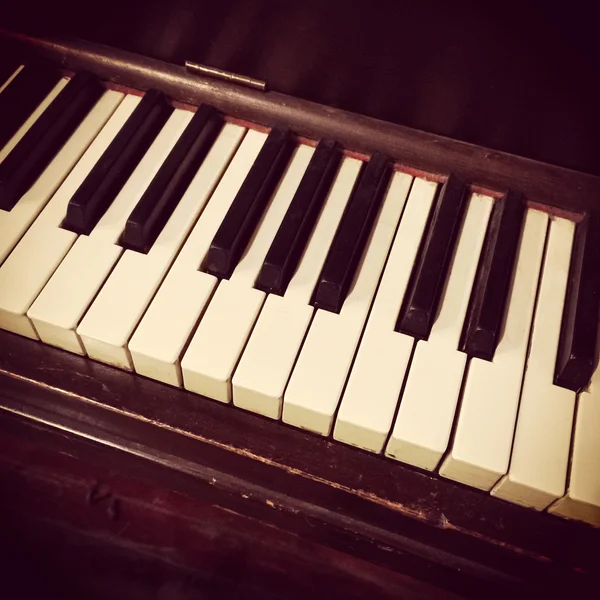 Retro pianotangenter — Stockfoto