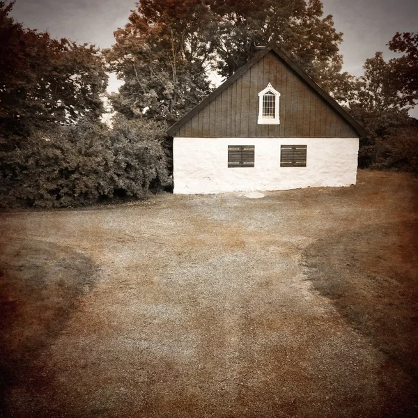 Vintage photo of a country house — Stock Photo, Image