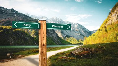 Sokak İmza İlerki Yol Pleasant versus Nasty için