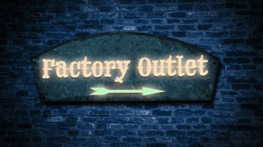 Sokak İşareti Fabrika Çıkış Için Yön Yolu