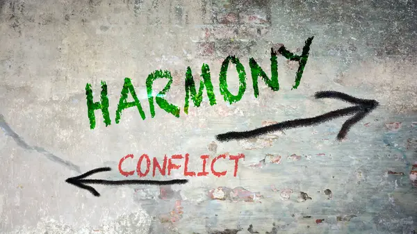 Utca Irány Harmony Conflict — Stock Fotó