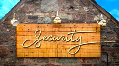 Cadde güvenlik yönüne yol Imzala