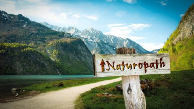 Sokak Işareti naturopati için yön yolu