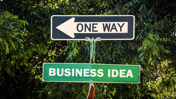 Ulice Podepsat Směr Business Idea — Stock fotografie