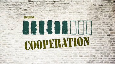 Sokak Işbirliği için yön Işareti