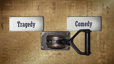 Street Işareti Comedy karşı trajedi yol Işaret
