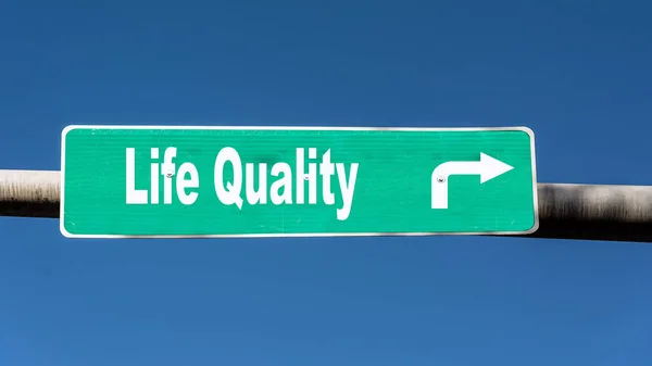 Street Sign Direction Way Life Quality — Stock Photo, Image