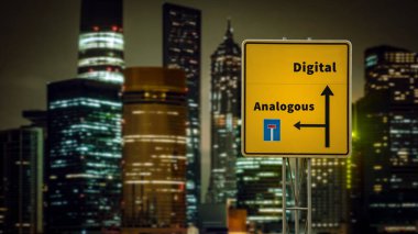 Sokak İmza Yön Yolu Dijital ve Analog