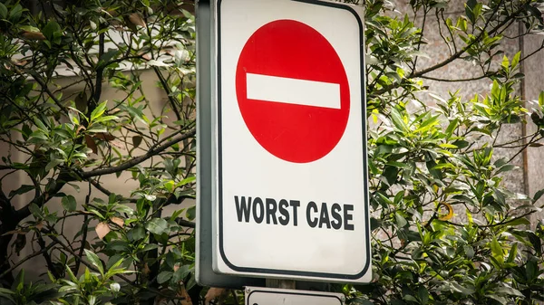 Street Sign Way Best Worst Case — Stock fotografie