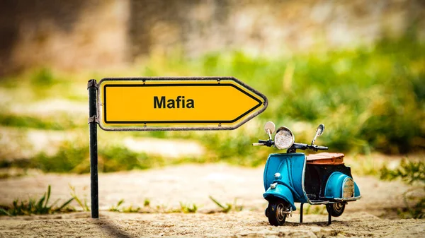 Calle Firme Camino Dirección Mafia — Foto de Stock